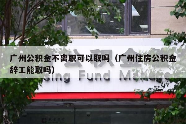 云浮公积金不离职可以取吗（云浮住房公积金辞工能取吗）